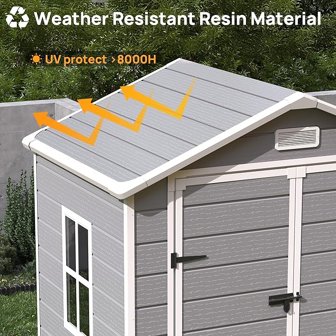 Resin Outdoor Storage Shed - Image 4
