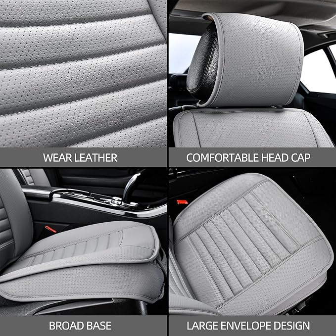 2pc Car Seat Covers, Luxury Car Protectors, Universal Anti-Slip Driver Seat - Image 3