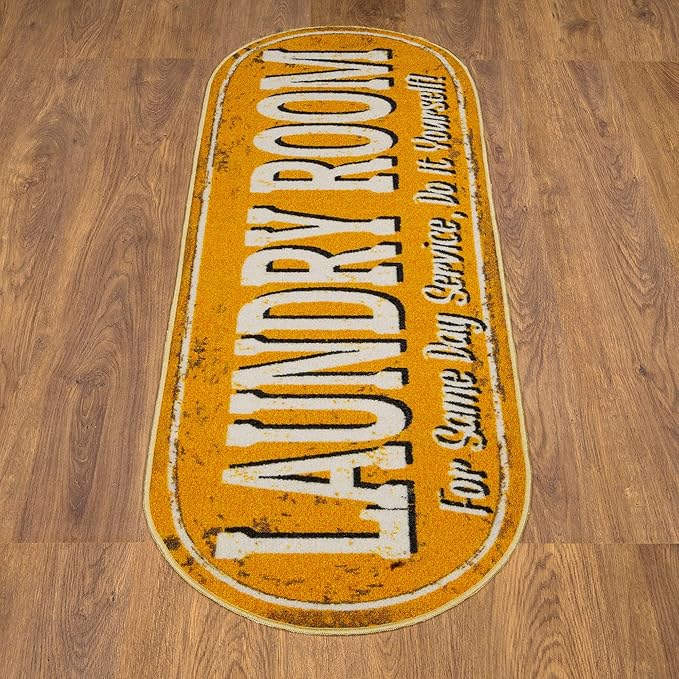 Ottomanson 20" x 59" Oval Laundry Room Rug - Image 2
