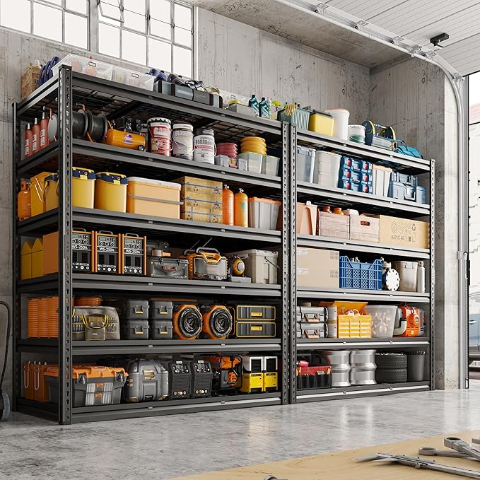 REIBII 3600LBS Garage Shelving 48" W Storage Shelves 6 Tier Garage Shelving - Image 3