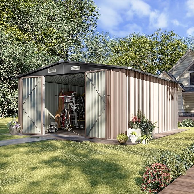 Aoxun 10 x 12FT Outdoor Storage Shed - Image 6
