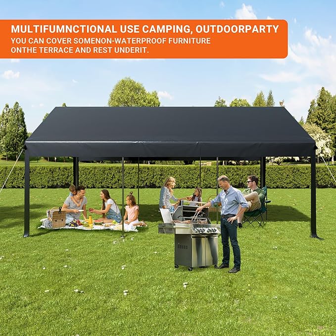 Carport, 12x20 FT Heavy Duty Carport, Portable Garage - Image 8