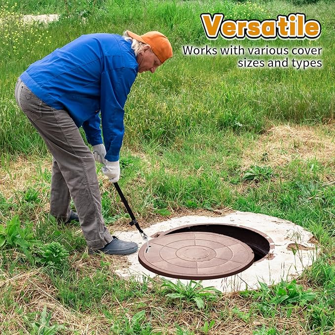 Manhole Hook Tool, Portable Versatile Hook - Image 4
