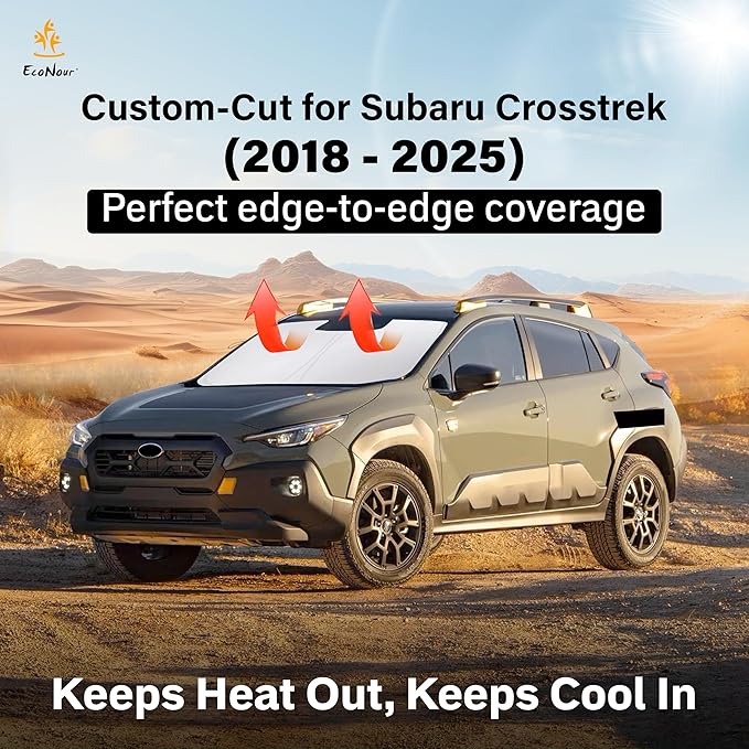 Econour Windshield Sun Shade for 2012-2017 Subaru Crosstrek/XV 2018-2023 Subaru - Image 2