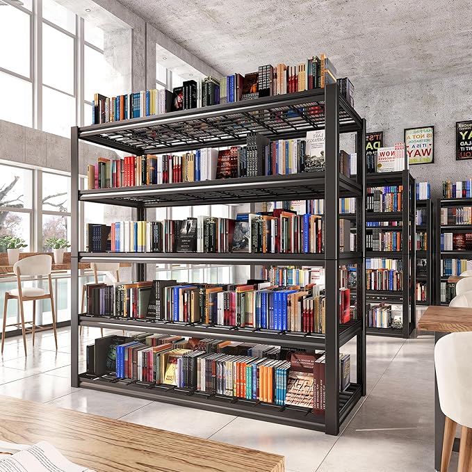 REIBII 48.2''W Garage Shelving Heavy Duty Metal Shelving 3000LBS Storage - Image 9