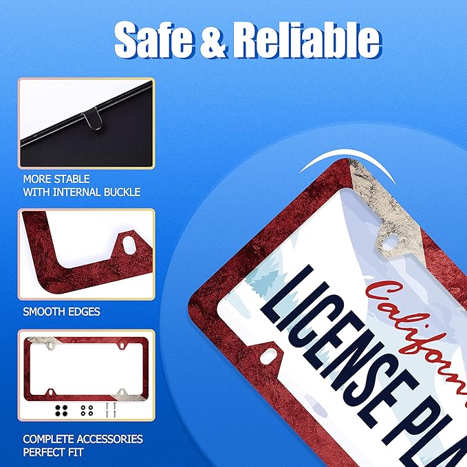 Vintage Dive Down Flag License Plate Diving Flag License Plate Stainless Steel - Image 2