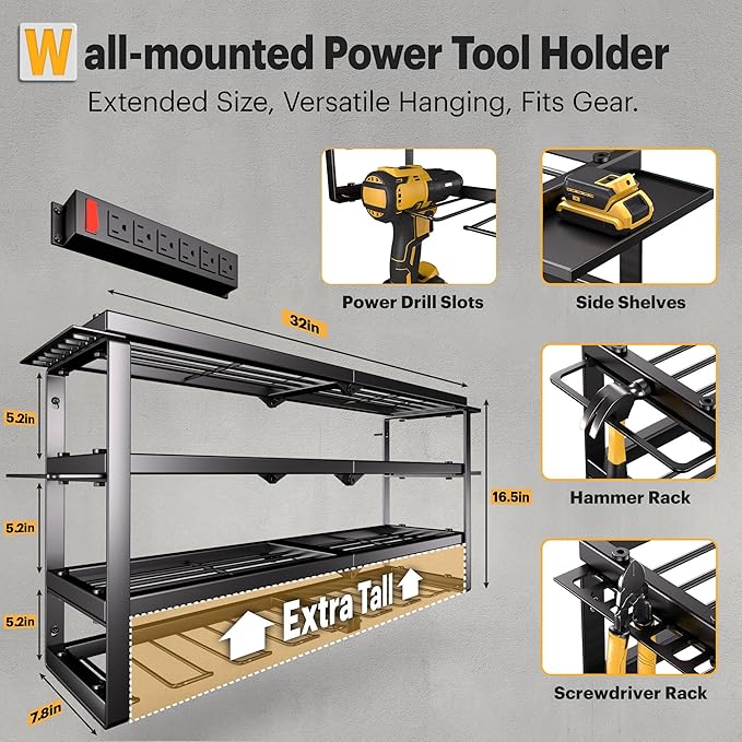 Power Tool Organizer Wall Mount - Image 4