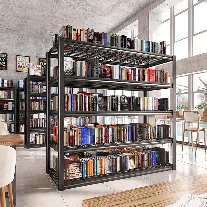REIBII 48.2''W Garage Shelving Heavy Duty Metal Shelving 3000LBS Storage - Image 8