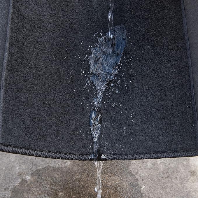 CAR PASS Waterproof Universal Fit Car Floor Mats, Faux Leather Car Carpet Mats - Image 6