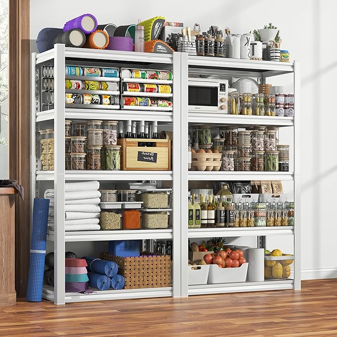 REIBII Storage Shelves 2500LBS Metal Shelving Adjustable Garage Shelving 5 Tier - Image 6