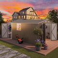 10 x 14 FT Outdoor Storage Shed, Metal Garden Tool Shed by Unknown