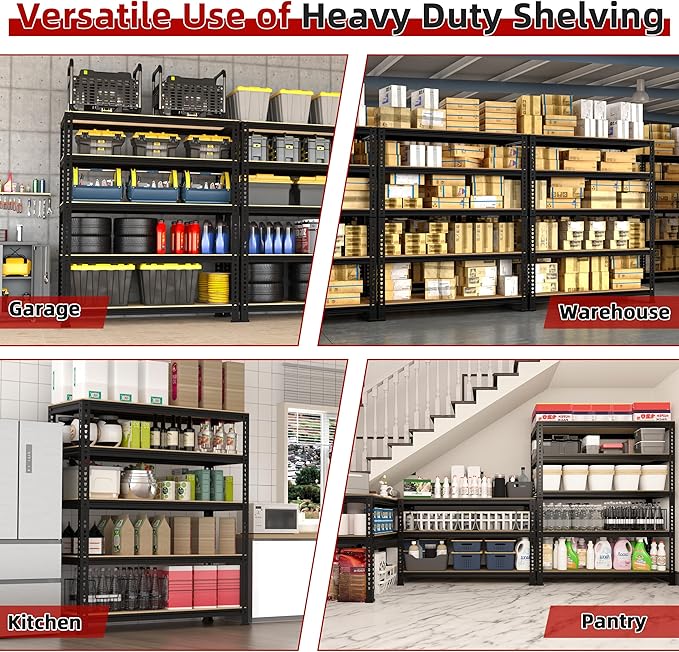 5-Shelf Heavy Duty Shelving - Image 7