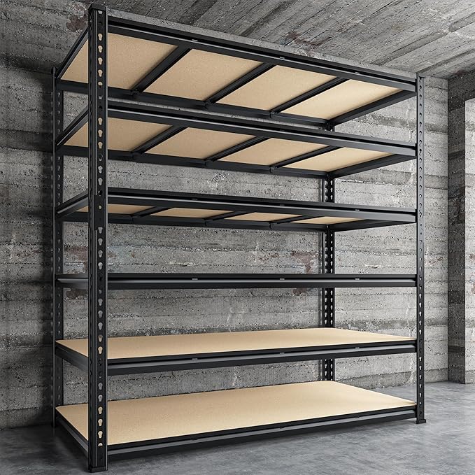 55" W Storage Shelves, 3060LBS Garage Shelving Heavy Duty, 6-Tier Heavy Duty - Image 8