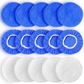 5 to 6 Inch Car Polisher Pad Bonnet, 10*Microfiber+5*Woollen by FONAROLL