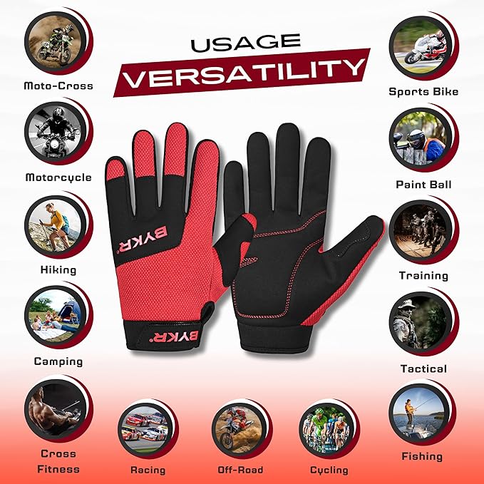 BYKR All-Weather Motorcycle Gloves - Image 3