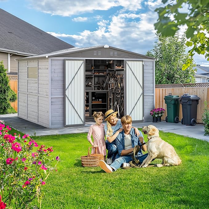 8x10 FT Outdoor Storage Shed - Image 3