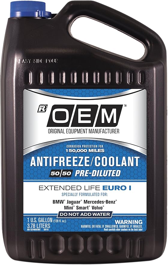 OEM Recochem European Vehicles Premium Antifreeze 50/50 Extended Life Coolant by OEM
