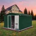 10 x 8 FT Outdoor Storage Shed, Metal Garden Tool Shed by Unknown
