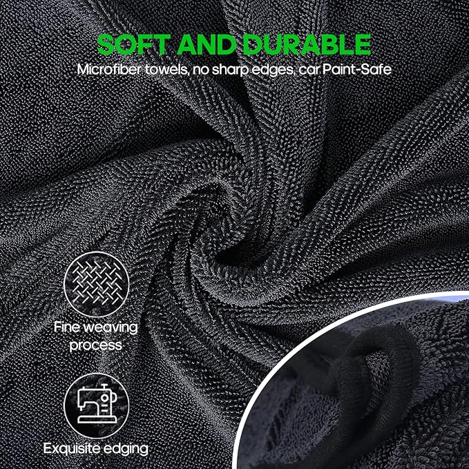 4 Pack Microfiber Towels Extra Large Ultra Absorbent Drying Towel - Image 5