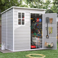 Resin Outdoor Storage Shed by VonzoyHome