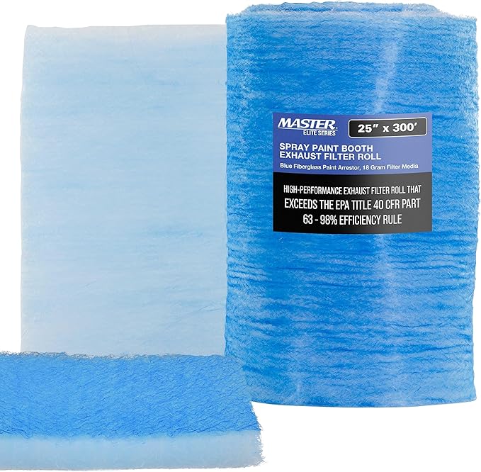 Master Elite Premium Paint Spray Booth Exhaust Filter Roll by MasterAirbrush