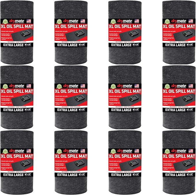 Drymate XL Oil Spill Mat, Premium Absorbent Oil Pad, Waterproof Backing by Drymate