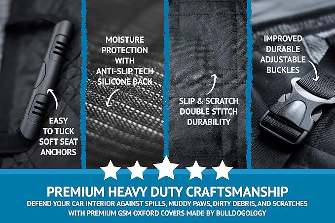 Bulldogology Dog Car Seat Cover - Image 7