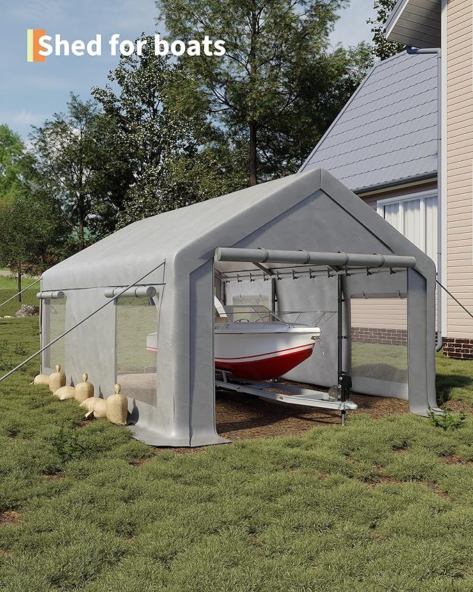 10x20 Ft Carport, Car Port - Image 5