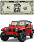 Autoamerics JeepWrangler Dollar Duck 1-Piece Windshield Sun Shade Foldable Car by AutoamericsUS