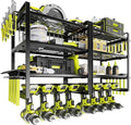 KAFAHOM Power Tool Organizer Wall Mount, 4-Tier Drill Holder by KAFAHOM