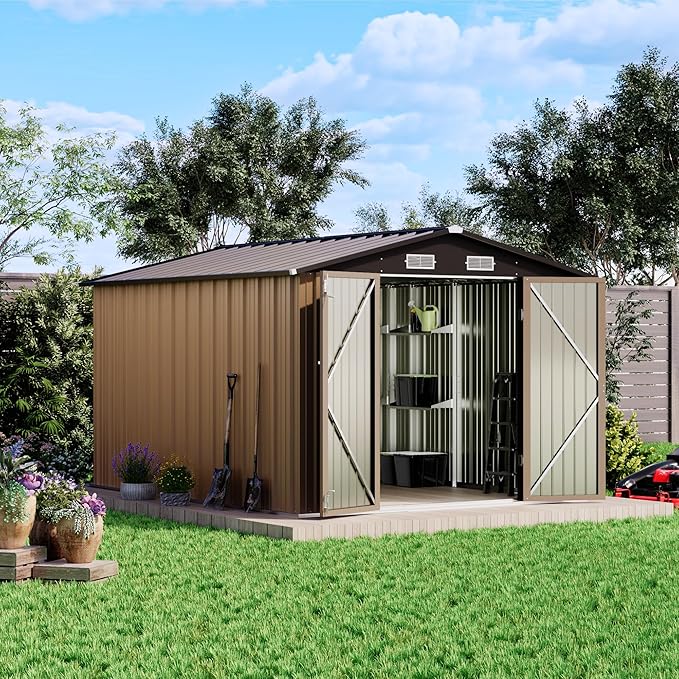 Patiowell 8x10 FT Outdoor Storage Shed by Patiowell