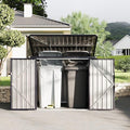 Outdoor Trash Can Storage 2 Binsgarbage Bin Storage Shed, 3x6 FT Garbage Bin by RELJOFUM