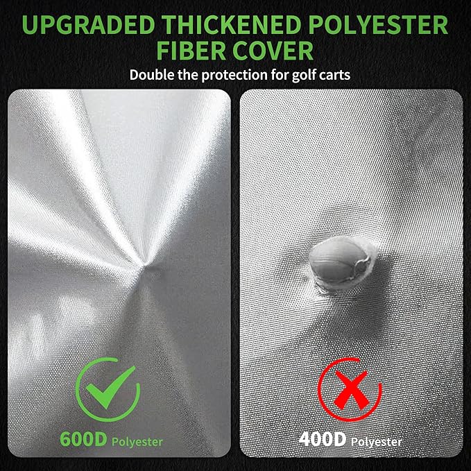 10L0L Heavy Duty Golf Cart Cover - Image 2
