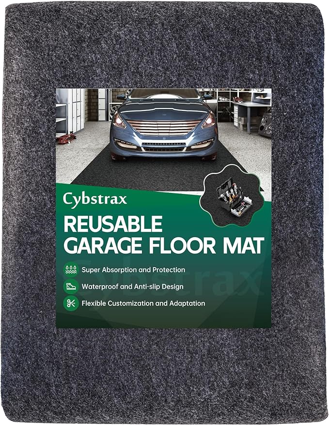 Oil Spill Mat - 96" x 60" Absorbent Oil Garage Floor Mat by Unknown