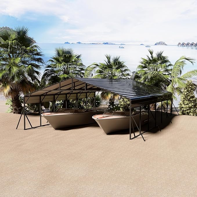 20' x 30' x 8.5' Heavy Duty Metal Carport - Image 8