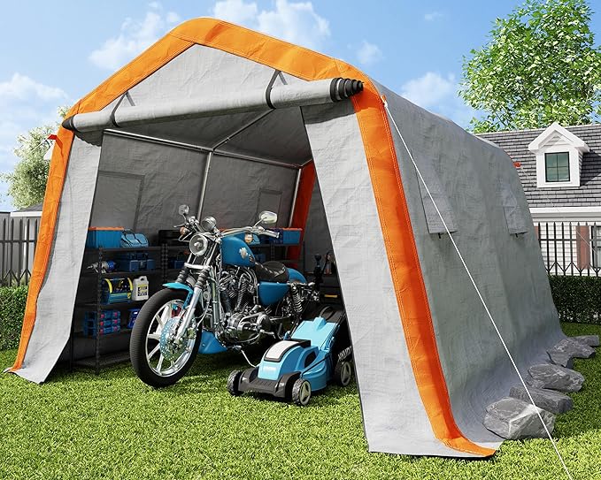 AMERLIFE 10.5x12x8 FT Heavy Duty Portable Shed Storage Shelter, Outdoor Storage by AMERLIFE