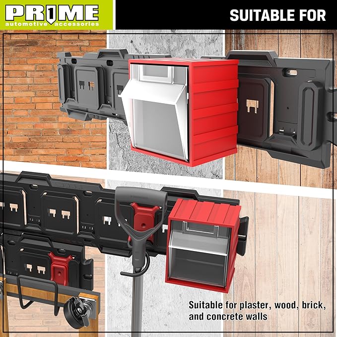 PR1ME 1 pc Garage Wall Mounted Storage organizer bin - Image 6