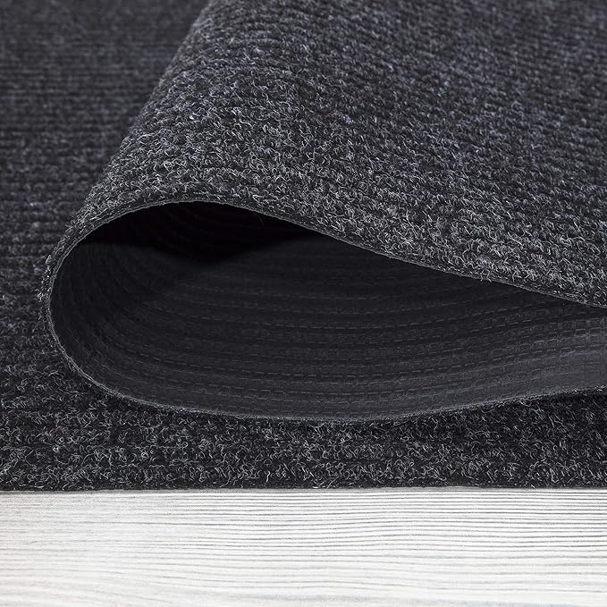 Ottomanson 5' x 6'6" Mud Mat Area Rug Scraper Carpet - Image 9