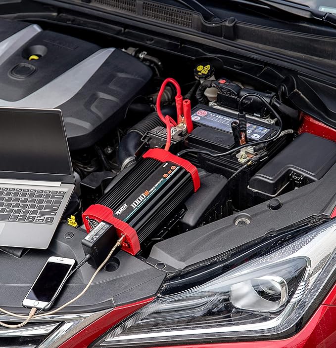 1000W Car Power Inverter, DC 12V to AC 110V Car Inverter - Image 6