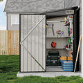 4×8 FT Lean to Storage Shed, Heavy-Duty Outdoor Metal Storage Shed, Garden Tool by GarveeLife