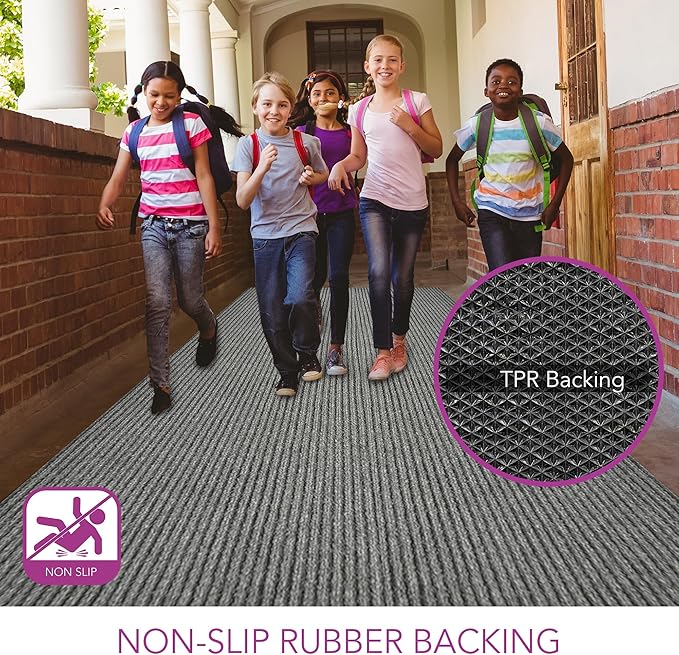 iCustomRug Spartan Weather Warrior Indoor/Outdoor Utility Ribbed Carpet Runner - Image 9