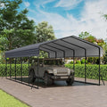 Real Relax 13' x 26' Metal Carport, Heavy Duty Carport by RealRelax