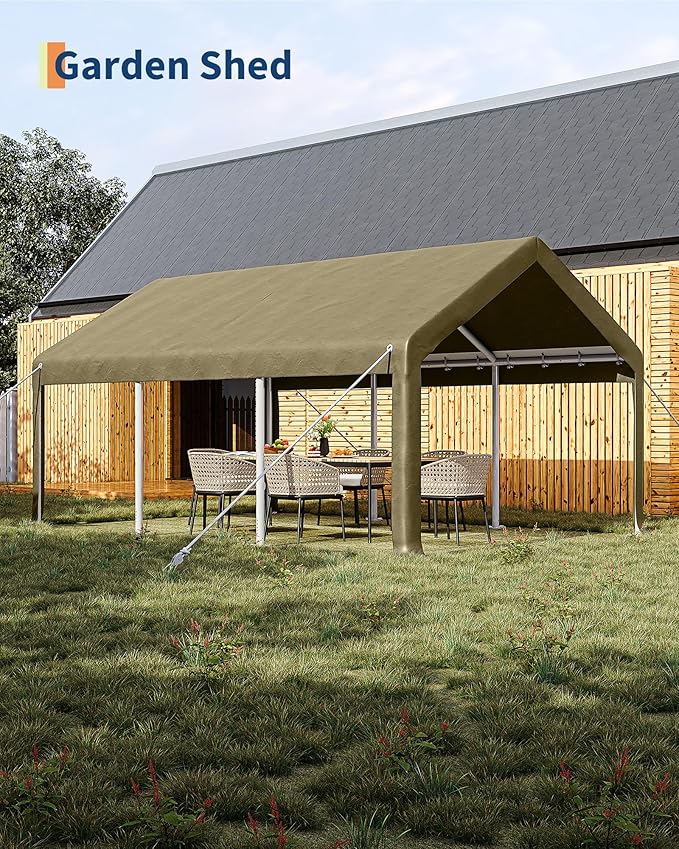 12x20 Ft Carport, Car Port - Image 4