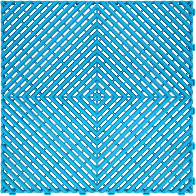 15.7"x15.7" Garage Flooring Tiles, Non-Slip Interlocking Plastic Garage Floor by Home