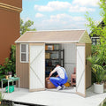 Outsunny 8' x 6' Outdoor Storage Shed, Metal Garden Shed by Outsunny