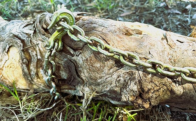 DOWN UNDER OUTDOORS Heavy Duty 3/8”x 10ft Grade 70 Recovery Log Chain, Deer Drag - Image 4