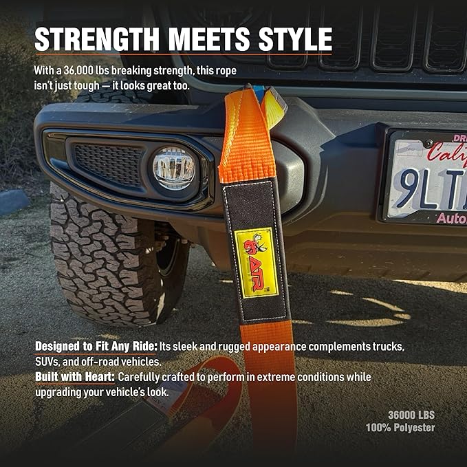 ATR Tree Saver Strap 3.5" x 8ft – 36, 000 lbs Break Strength, Heavy Duty Tow - Image 8