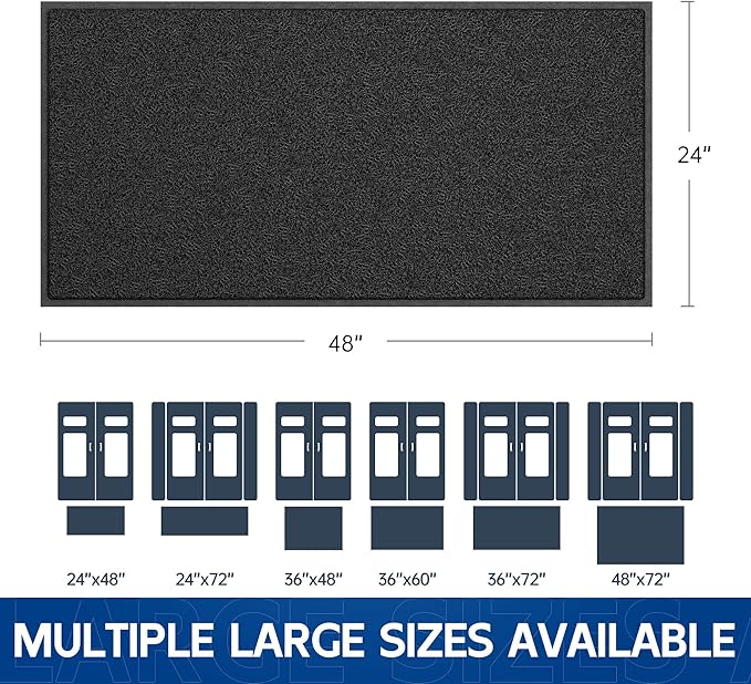 Sturdy Front Door Mat, Fade Resistant, Waterproof Low Profile Entry Mat - Image 2