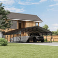 20 x 30 FT Metal Carport with Galvanized Steel Roof, Heavy Duty Metal Roof by RELJOFUM