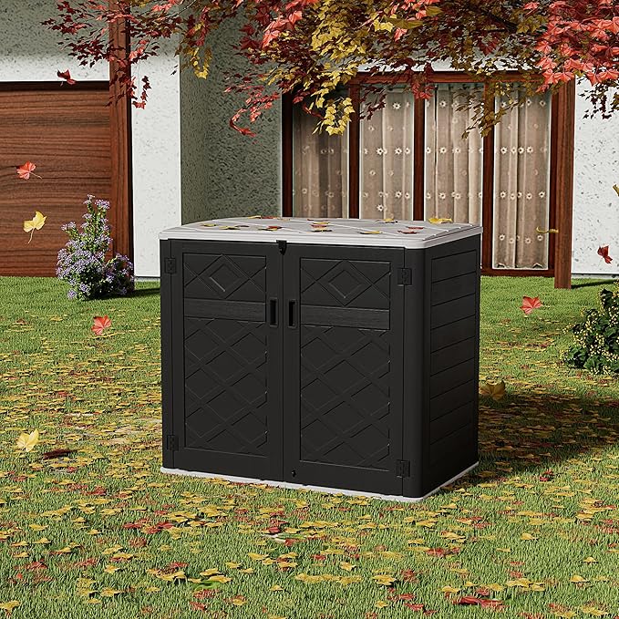 HOMSPARK Storage Shed Weather Resistance, Horizontal Storage Shed - Image 4
